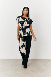 Abstract Drape Top