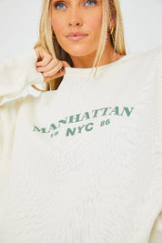 Manhattan Slogan Sweater