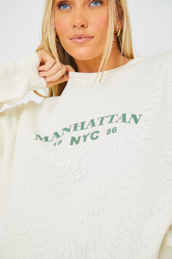 Manhattan Slogan Sweater
