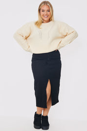 Honeycomb Stitch Knit Jumper