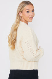 Honeycomb Stitch Knit Jumper