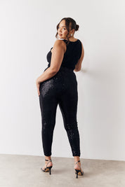 Black Premium Sequin Leggings