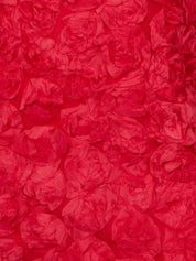 3D Floral Mini Dress in Red