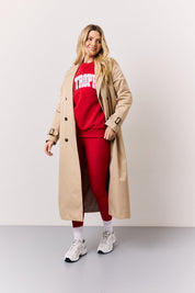 Red High Waisted Sculpt and Control Leggings