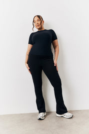 Black 2 Pack Jersey Kickflare and Legging