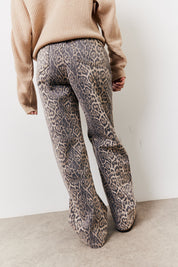 Leopard Straight Leg Jeans