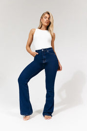 In The Style Ivy Kickflare Jeans in Indigo