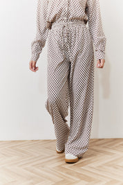 Geo Printed Wide Leg Trousers