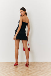 Bandeau Pocket Detail Mini Dress