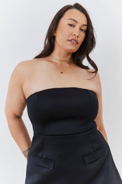 Bandeau Pocket Detail Mini Dress