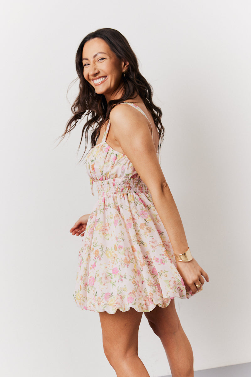 sachin and babi light blue dress Bubble Hem Mini Dress – Black & White – Anderson Ave boutique main image 1