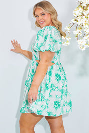 Shirred Bust Mini Dress
