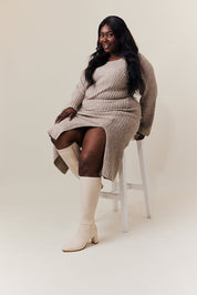 Kylie Heeled High Leg Boot