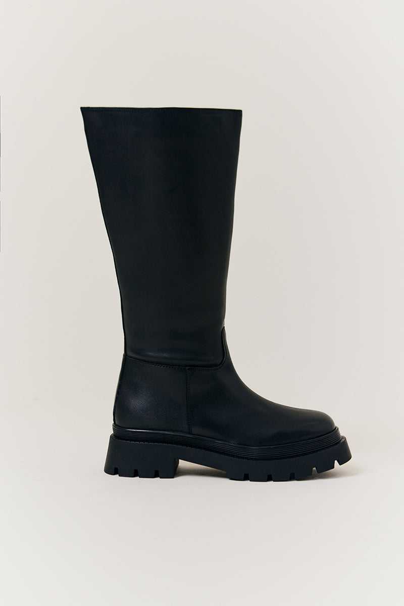 Jess Chunky Heeled High Leg Boot