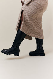 Jess Chunky Heeled High Leg Boot