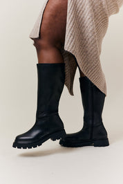 Jess Chunky Heeled High Leg Boot