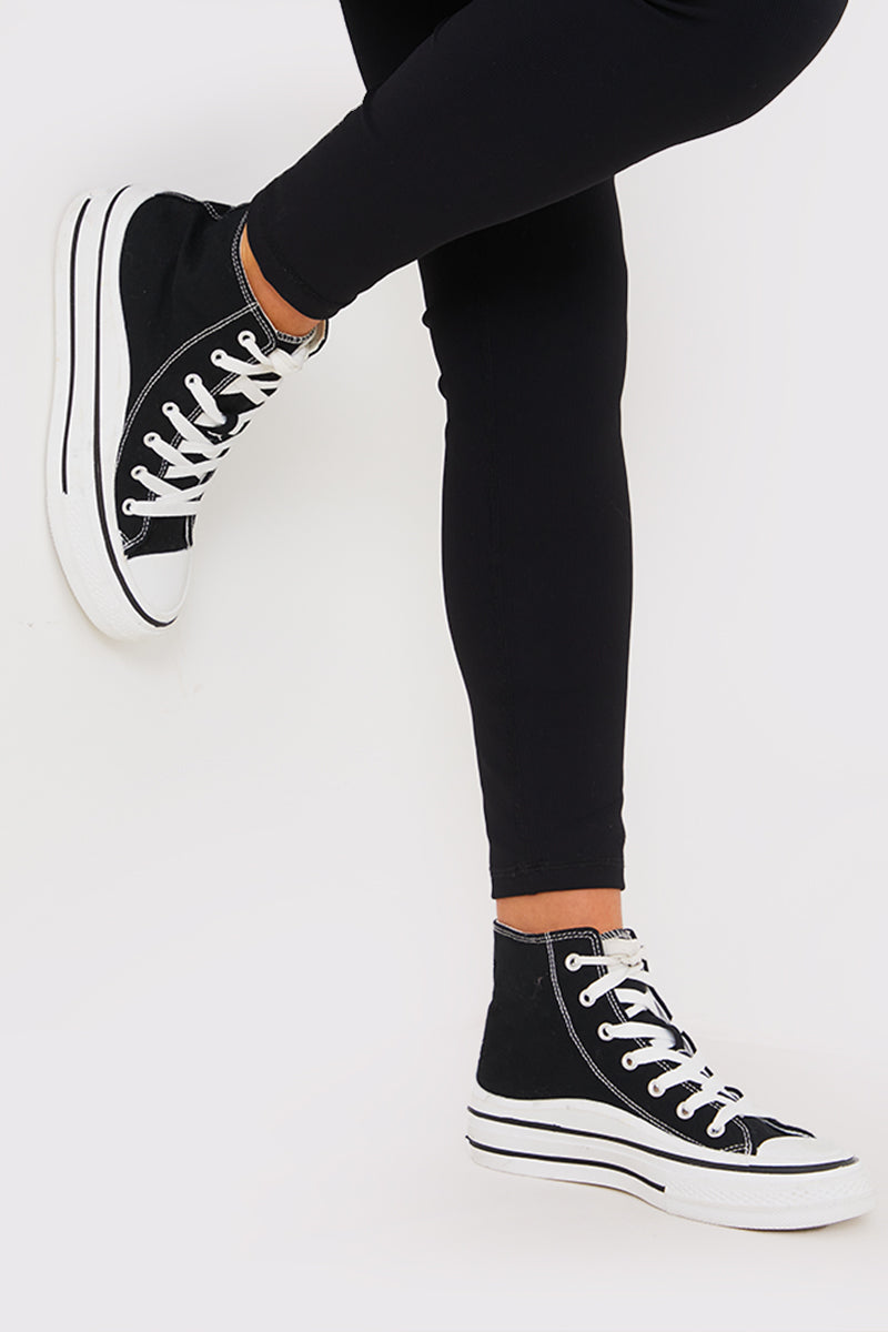 Canvas High Top Trainers