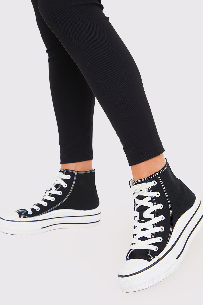 Canvas High Top Trainers