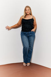 Pearl Embellished Jeans