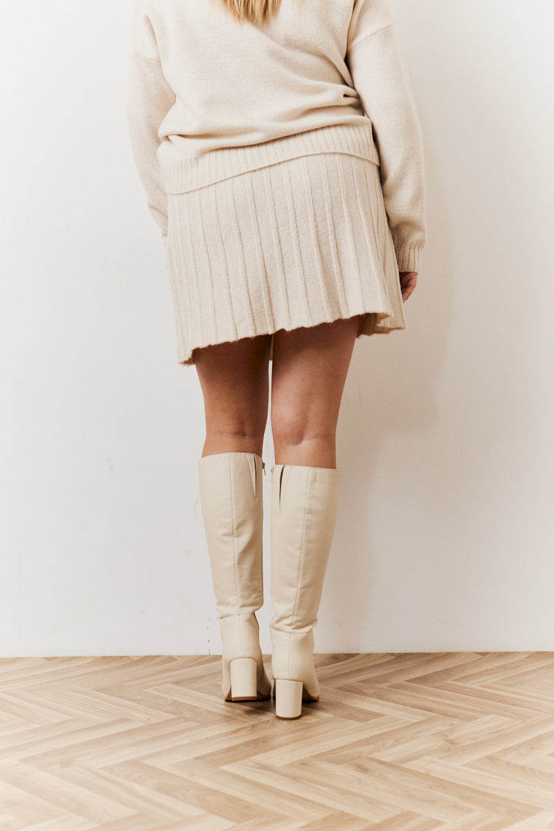 Pleated Co-Ord Mini Skirt