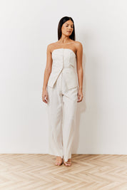 Occasion Cream Bustier Top