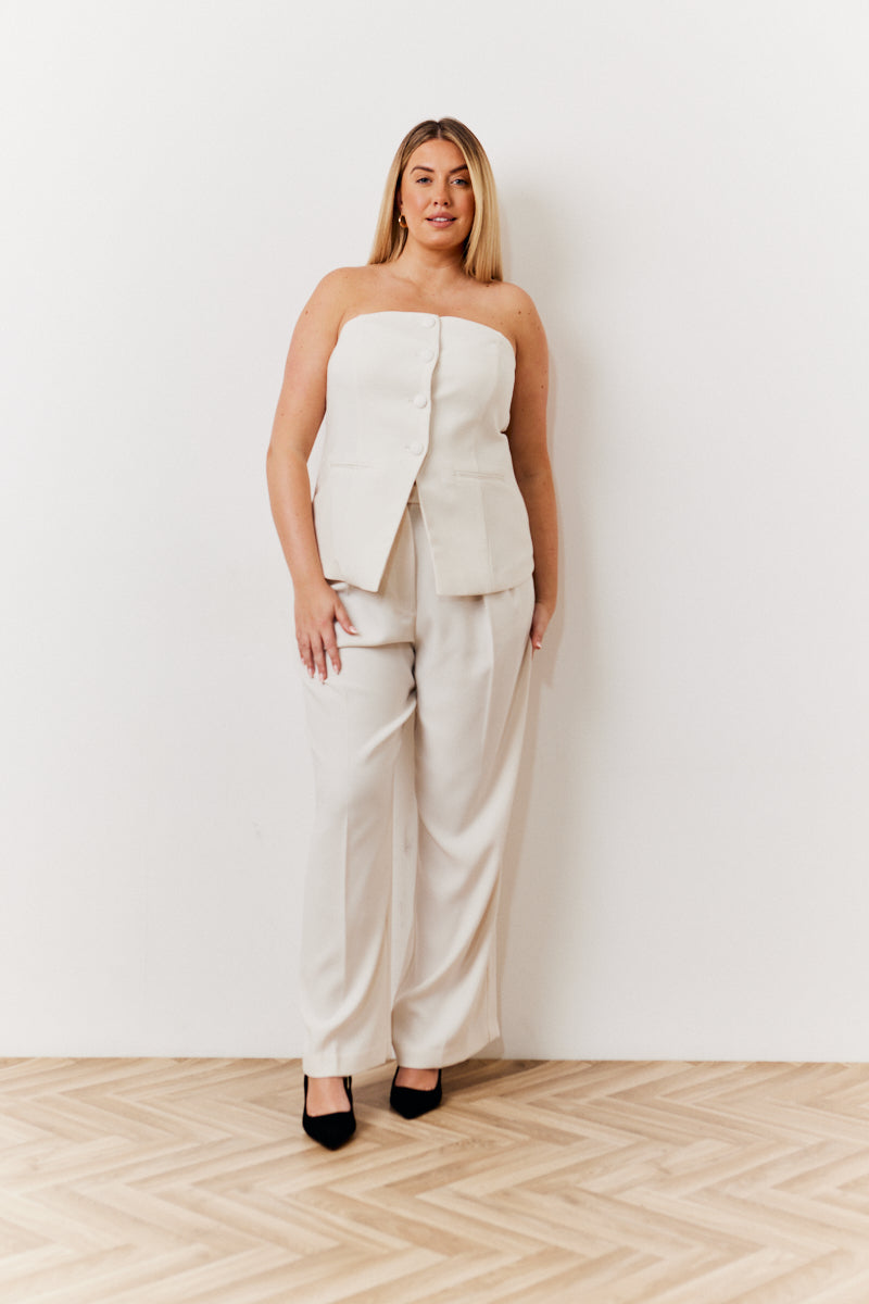 Occasion Cream Bustier Top