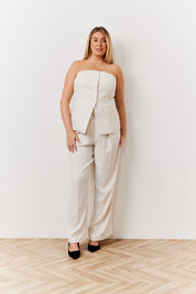 Occasion Cream Bustier Top