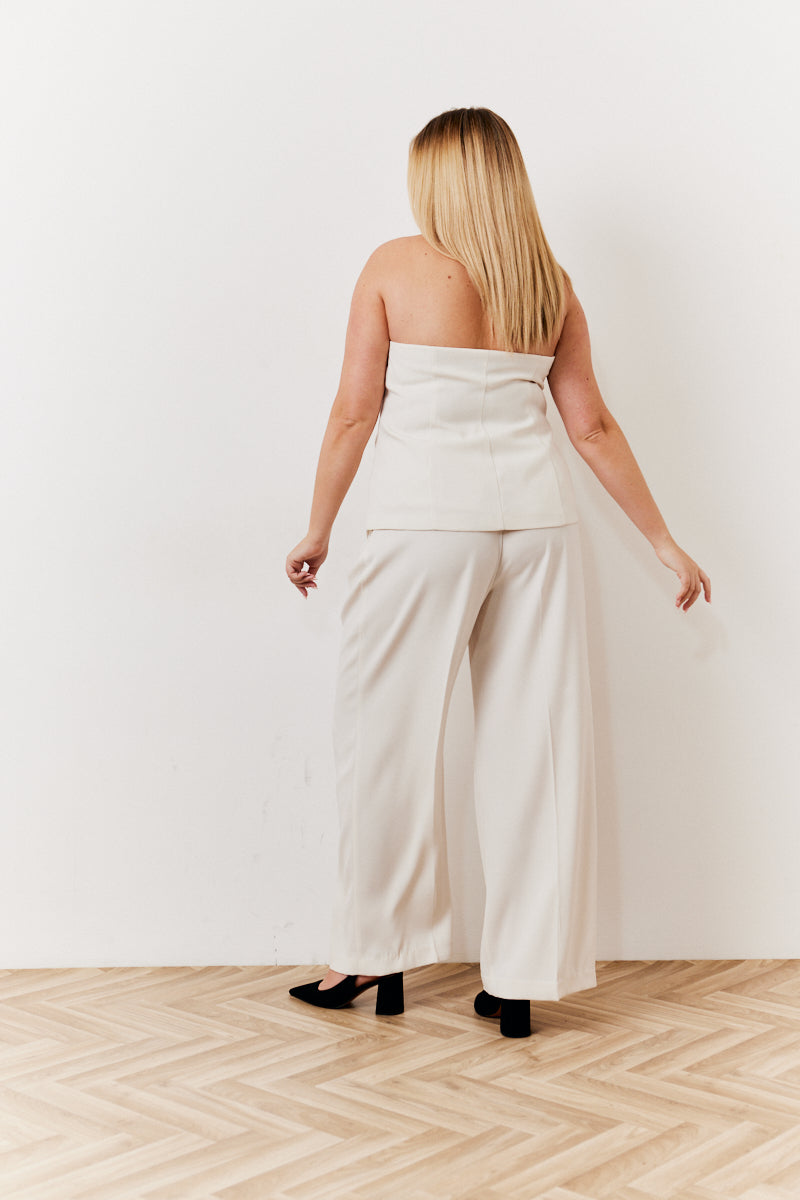 Occasion Cream Bustier Top