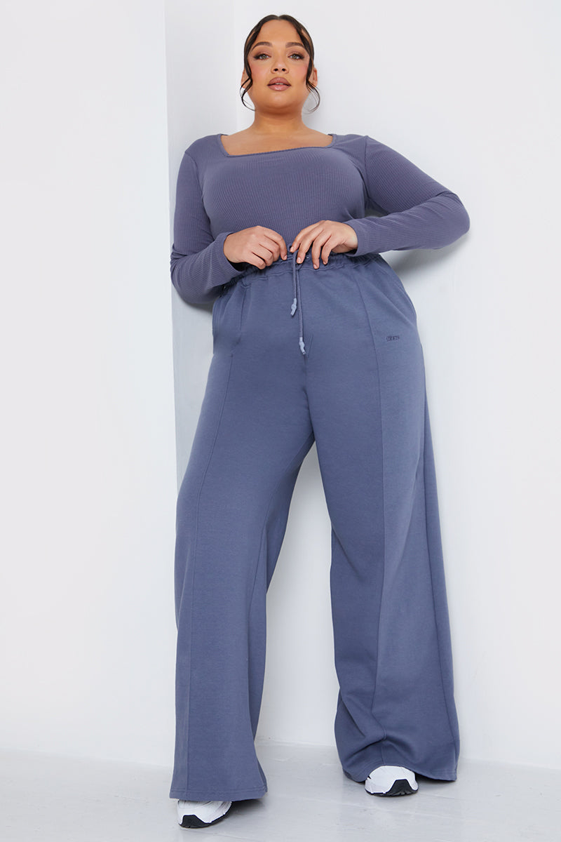 Long Sleeved Ribbed Square Neck Bodysuit