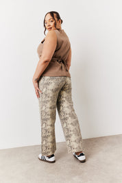 Stone Square Neck Longline Waistcoat