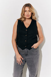 Tailored Button Through Waistcoat