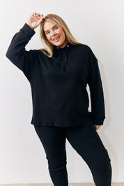 Brushed Rib Co Ord Hoodie