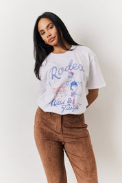 White Rodeo Graphic T-Shirt