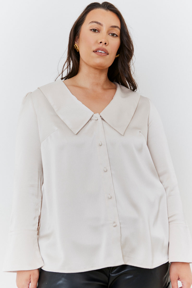 Oversized Collar Blouse