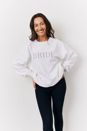 White Bride Slogan Sweatshirt