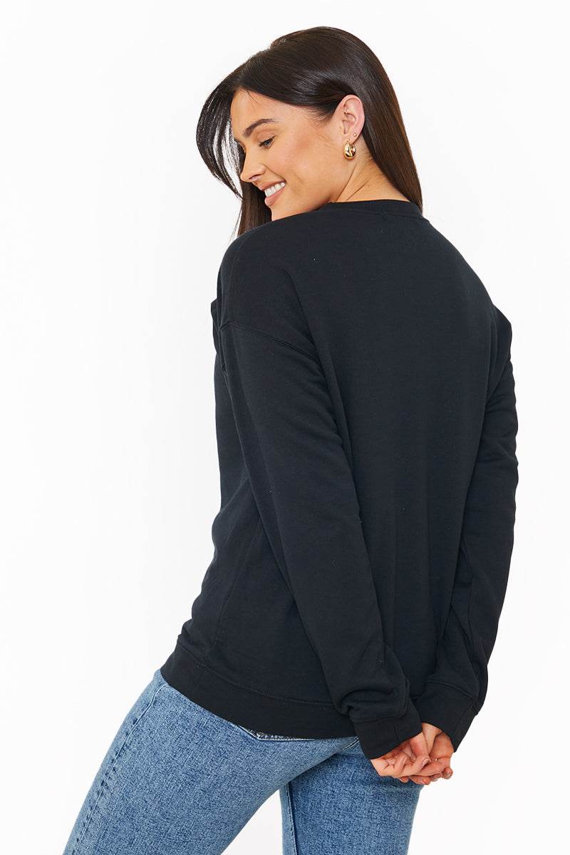 'YES, AND?' PRINTED SWEATSHIRT