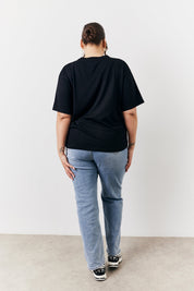 Black and White 2 Pack Slouchy V-Neck T-Shirt