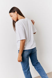 Black and White 2 Pack Slouchy V-Neck T-Shirt