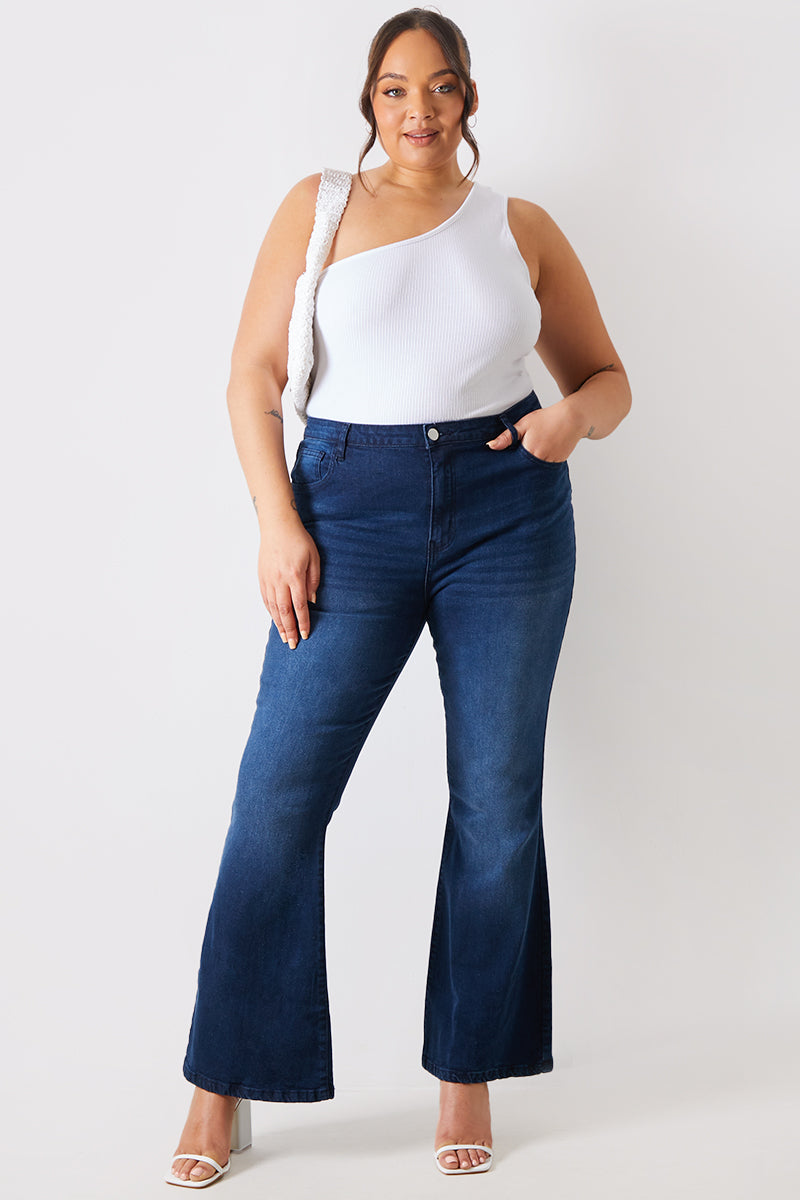 Ribbed One Shoulder Vest