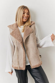 2 In 1 Aviator Coat Gilet