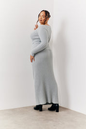 Fluffy Rib Co-Ord Midaxi Skirt