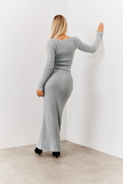 Fluffy Rib Co-Ord Knitted Jumper