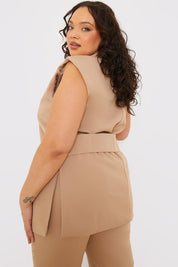 Sleeveless Oversized Blazer