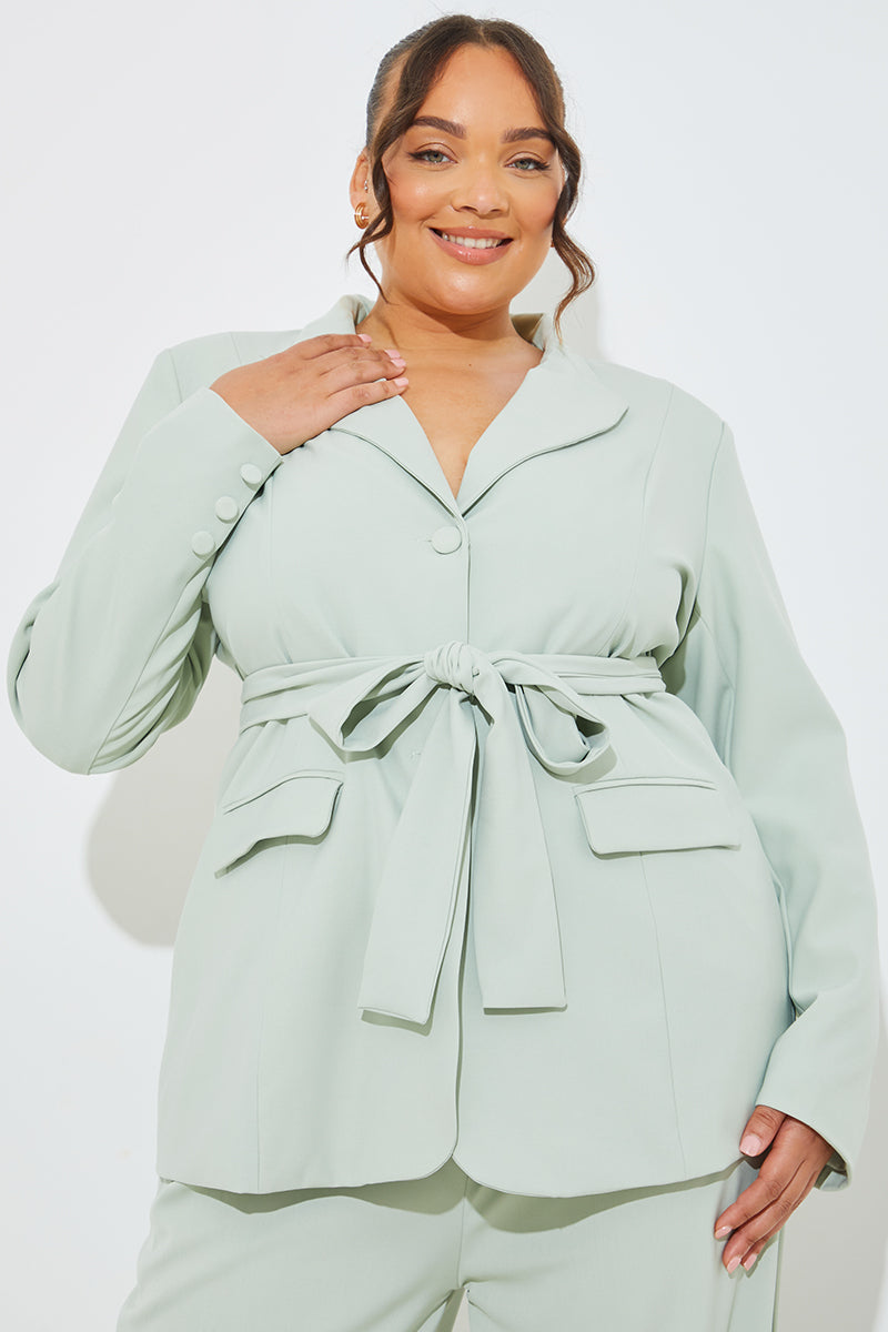 Tailored Belted Co-Ord Blazer