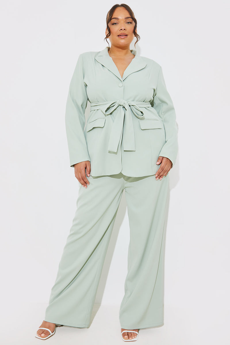 Tailored Belted Co-Ord Blazer