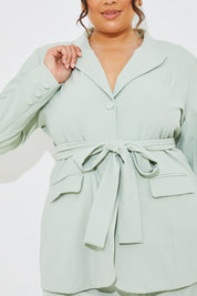 Tailored Belted Co-Ord Blazer