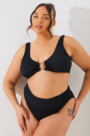 Textured Starfish Detail Bikini Top