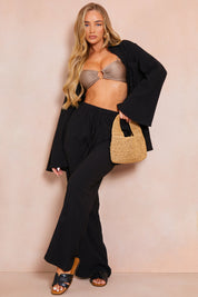 Textured Beach Co-Ord Shirt