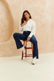 Broderie Shirt Bodysuit