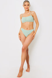 Control Crinkle Boomerang Bikini Bottom